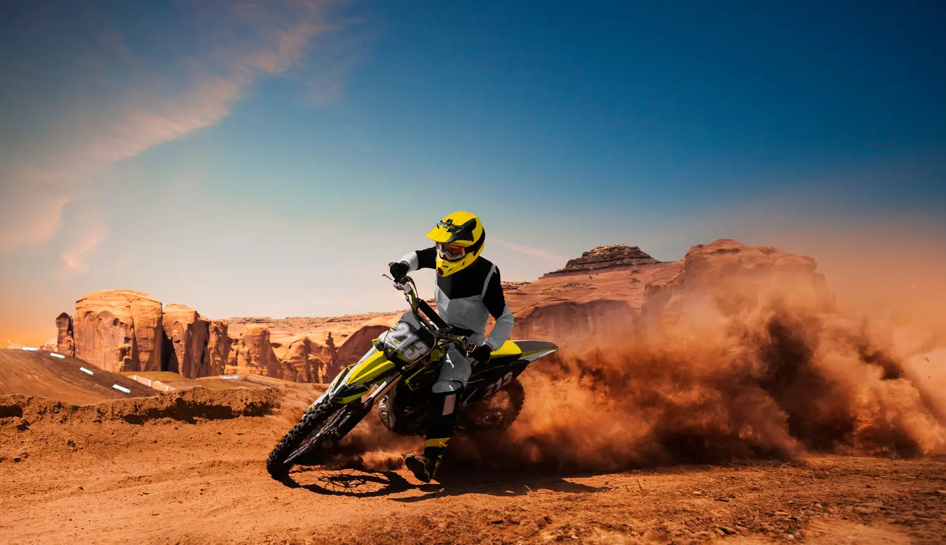 Motocross en el desierto