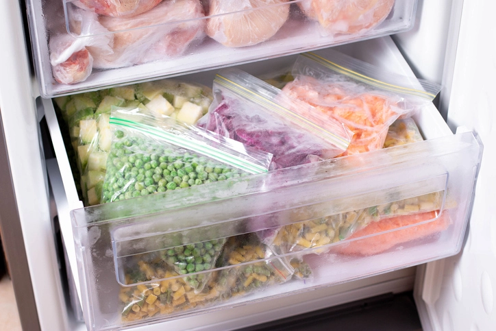 como conservar la verduras en el freezer