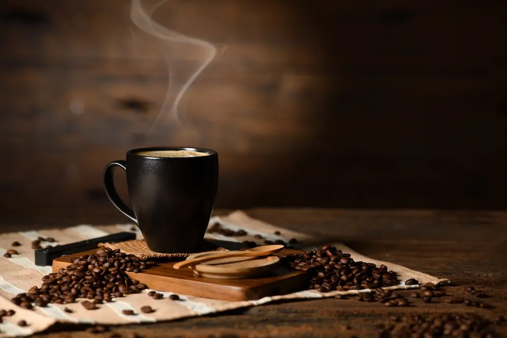 tipos de cafeteras cafe con granos de cocina