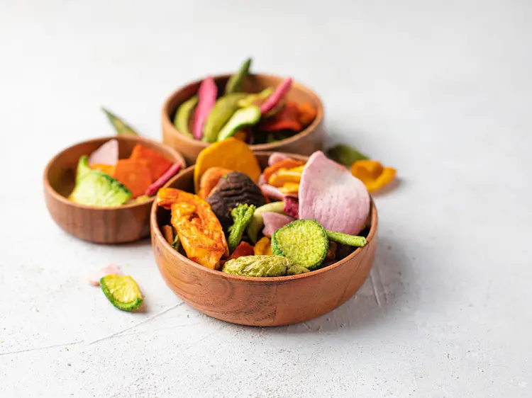 vegetales preparados en freidora de aire